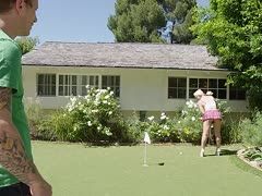 Golfplatz Extremsex mit Schülerin Cleo